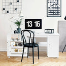 Folding Sewing Table Shelves Storage Cabinet Craft Cart with Wheels by LJGDeals