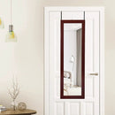 Lockable Wall Door Mounted Mirror Jewelry Cabinet w/LED Lights by LJGDeals