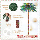 6 Feet Pre-Lit Artificial Tropical Christmas Palm Tree with 210 Multi-Color Lights by LJGDeals