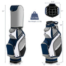10.5 Inch Golf Stand Bag with 14 Way Dividers and 7 Zippered Pockets by LJGDeals