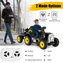 12V Ride on Tractor with 3-Gear-Shift Ground Loader for Kids 3+ Years Old by LJGDeals