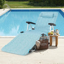 Beach Folding Chaise Lounge Recliner with 7 Adjustable Position by LJGDeals