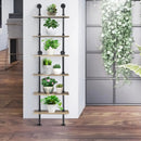 6-Tier Industrial Wall Mounted Pipe Shelves by LJGDeals