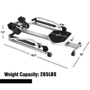 Exercise Adjustable Double Hydraulic Resistance Rowing Machine by LJGDeals