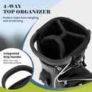 Golf Stand Cart Bag with 4 Way Divider Carry Organizer Pockets by LJGDeals