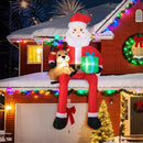 9.5 Feet Christmas Inflatable Santa Outdoor Decoratio with Built-in LED Lights by LJGDeals