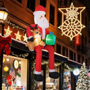 9.5 Feet Christmas Inflatable Santa Outdoor Decoratio with Built-in LED Lights by LJGDeals