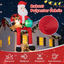 9.5 Feet Christmas Inflatable Santa Outdoor Decoratio with Built-in LED Lights by LJGDeals