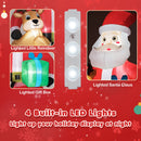 9.5 Feet Christmas Inflatable Santa Outdoor Decoratio with Built-in LED Lights by DirectDeals