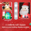 9.5 Feet Christmas Inflatable Santa Outdoor Decoratio with Built-in LED Lights by LJGDeals