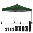 9.5 x 9.5 Feet Pop up Canopy Tent with Adjustable Heights by DirectDeals