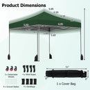 9.5 x 9.5 Feet Pop up Canopy Tent with Adjustable Heights by LJGDeals