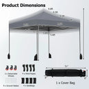 9.5 x 9.5 Feet Pop up Canopy Tent with Adjustable Heights by LJGDeals