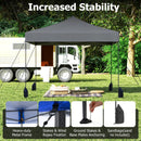 9.5 x 9.5 Feet Pop up Canopy Tent with Adjustable Heights by DirectDeals
