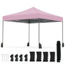 9.5 x 9.5 Feet Pop up Canopy Tent with Adjustable Heights by DirectDeals