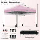 9.5 x 9.5 Feet Pop up Canopy Tent with Adjustable Heights by DirectDeals