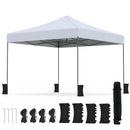 9.5 x 9.5 Feet Pop up Canopy Tent with Adjustable Heights by DirectDeals