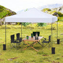 9.5 x 9.5 Feet Pop up Canopy Tent with Adjustable Heights by DirectDeals