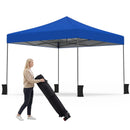 9.5 x 9.5 Feet Pop up Canopy Tent with Adjustable Heights by DirectDeals