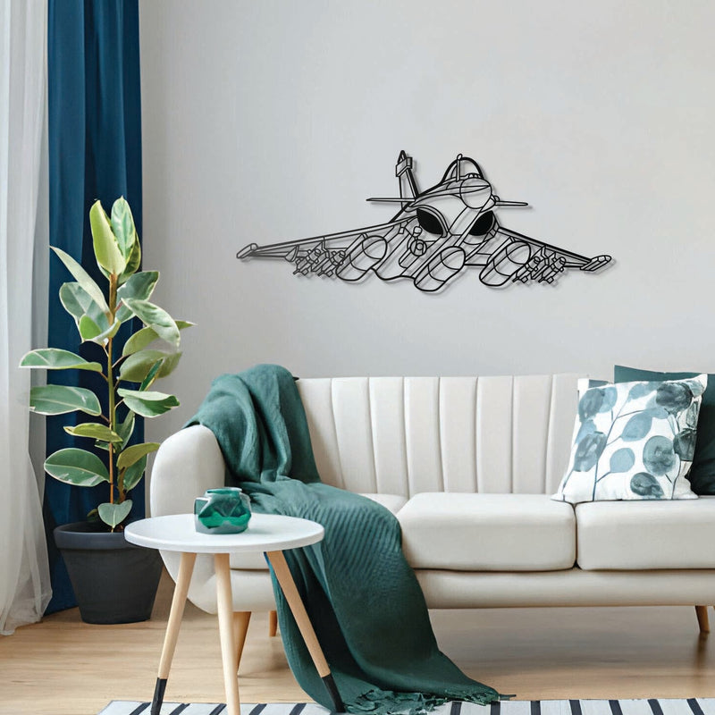 Rafale Angle Metal Aircraft Wall Art - NCP0441