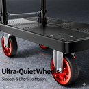 Heavy Duty Folding Platform Cart-350/660/820 lb-Flatbed Hand Truck with Strap by 2Dropme