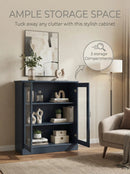 Modern Glass Door Cabinet – 3 Styles | Adjustable Shelves | Compact Storage Cupboard by 2Dropme