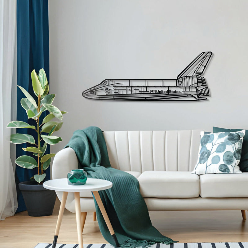 Space Shuttle Metal Aircraft Wall Art - NCP0127