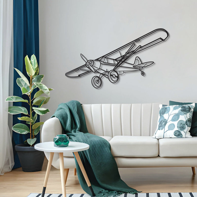 Super Cub Metal Aircraft Wall Art - NCP0139