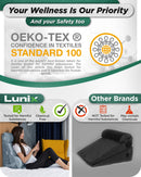 LX8 4-Piece Support for Nighttime Digestive Discomfort & Easier Breathing, Wedge Pillow Set, Cloud Gray