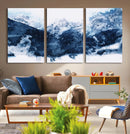 Abstract Blue Mountain Canvas Wall Art – Modern Triptych by MyGreatCanvas | Canvas Wall Art Prints | Photo Prints & Wall Decor