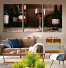 Red Wine and Bottle Canvas Print by MyGreatCanvas | Canvas Wall Art Prints | Photo Prints & Wall Decor
