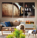 Wine and Barrel Wall Art Canvas Print by MyGreatCanvas | Canvas Wall Art Prints | Photo Prints & Wall Decor