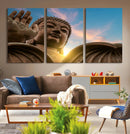 Buddha Statue and Daylight Wall Art, Buddha Statue Wall Art by MyGreatCanvas | Canvas Wall Art Prints | Photo Prints & Wall Decor