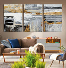 Abstract Painting Canvas Wall Art Print Paint Drip Art Brush