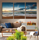 Ocean Beach Wall Art Canvas Print Sunset Artwork Print