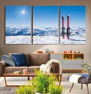 Ski Season Snow Wall Art Canvas Print