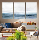 Blue Ocean Abstract Artwork Wall Art Canvas Print
