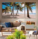 Palm Beach Tropical Island Wall Art Canvas Print