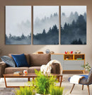 Foggy Pine Forest Wall Art Canvas Print by MyGreatCanvas | Canvas Wall Art Prints | Photo Prints & Wall Decor