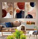 Boho Wall Art Canvas Print Set Mid-Century Prints Bohemian by MyGreatCanvas | Canvas Wall Art Prints | Photo Prints & Wall Decor