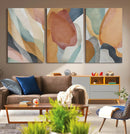 Boho Wall Art Canvas Print Set, Watercolor Boho Wall Art