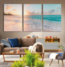 Beach Sunrise Wall Art, Coastal Seascape Canvas Print, Ocean by MyGreatCanvas | Canvas Wall Art Prints | Photo Prints & Wall Decor