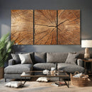 Tree Ring Canvas Art, Rustic Wood Grain Wall Art, Tree Slice by MyGreatCanvas | Canvas Wall Art Prints | Photo Prints & Wall Decor