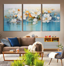 Abstract Flower Wall Art Canvas Print