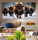 Buffalo Wall Art Canvas Print, American Bison Herd Wall Art by MyGreatCanvas | Canvas Wall Art Prints | Photo Prints & Wall Decor