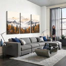 Abstract Mountain Wall Art | Misty Mountain Forest and
