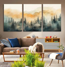 Abstract Forest Print - Mountain Wall Art | Autumn Landscape
