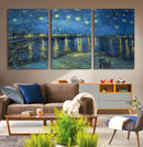 Vincent van Gogh Starry Night over the Rhone Abstract Wall