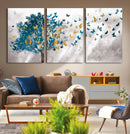 Tree Butterfly Abstract Tree and Butterfly Wall Art Canvas