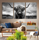 Scottish Cow Wall Art Canvas Print | Longhorn Wall Art | by MyGreatCanvas | Canvas Wall Art Prints | Photo Prints & Wall Decor